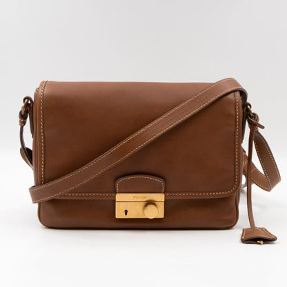 Sound Crossbody Bag Brown Leather