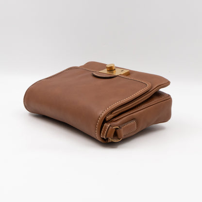 Sound Crossbody Bag Brown Leather