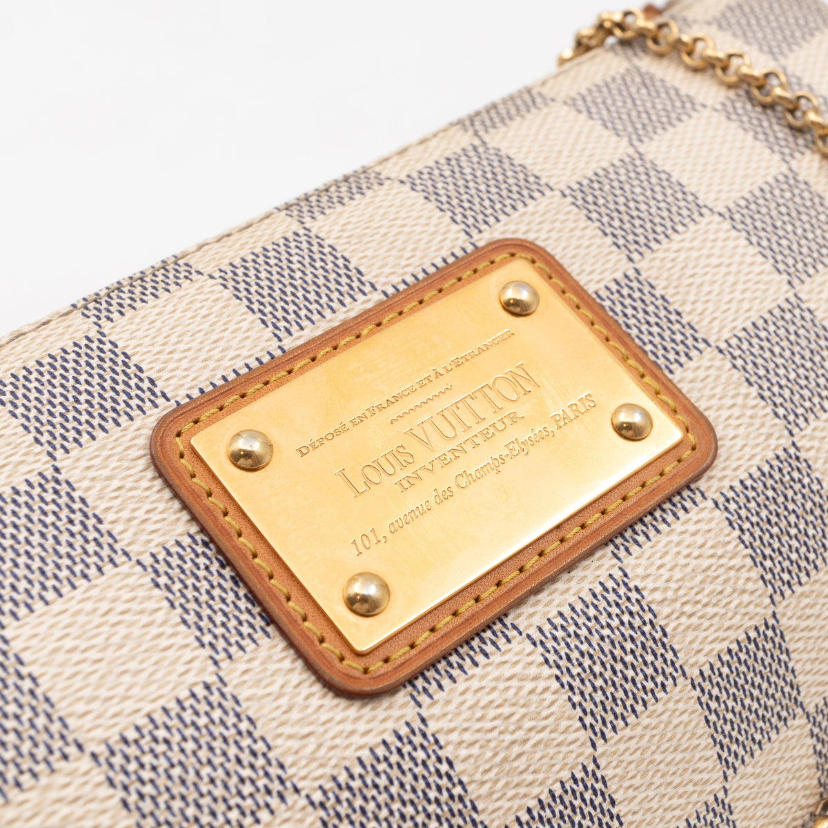 Louis-vuitton Eva Damier Azur (No Shoulder Strap)