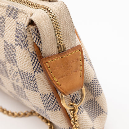 Louis-vuitton Eva Damier Azur (No Shoulder Strap)