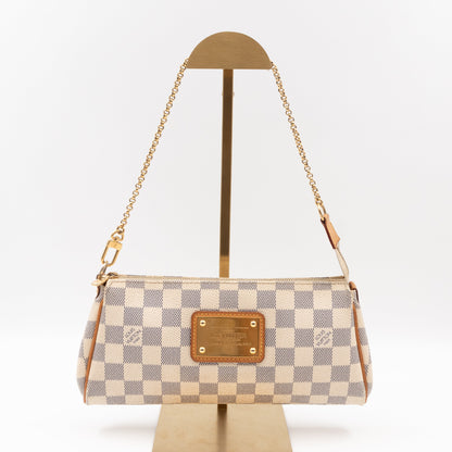 Louis-vuitton Eva Damier Azur (No Shoulder Strap)