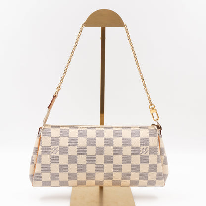 Louis-vuitton Eva Damier Azur (No Shoulder Strap)