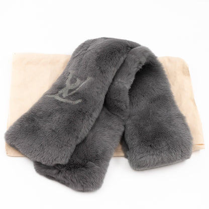 Louis-vuitton Rex Rabbit Grey Scarf Muffler