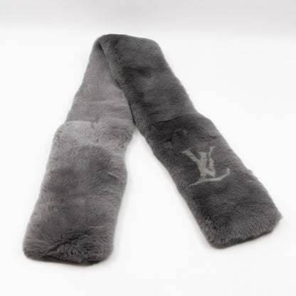 Louis-vuitton Rex Rabbit Grey Scarf Muffler