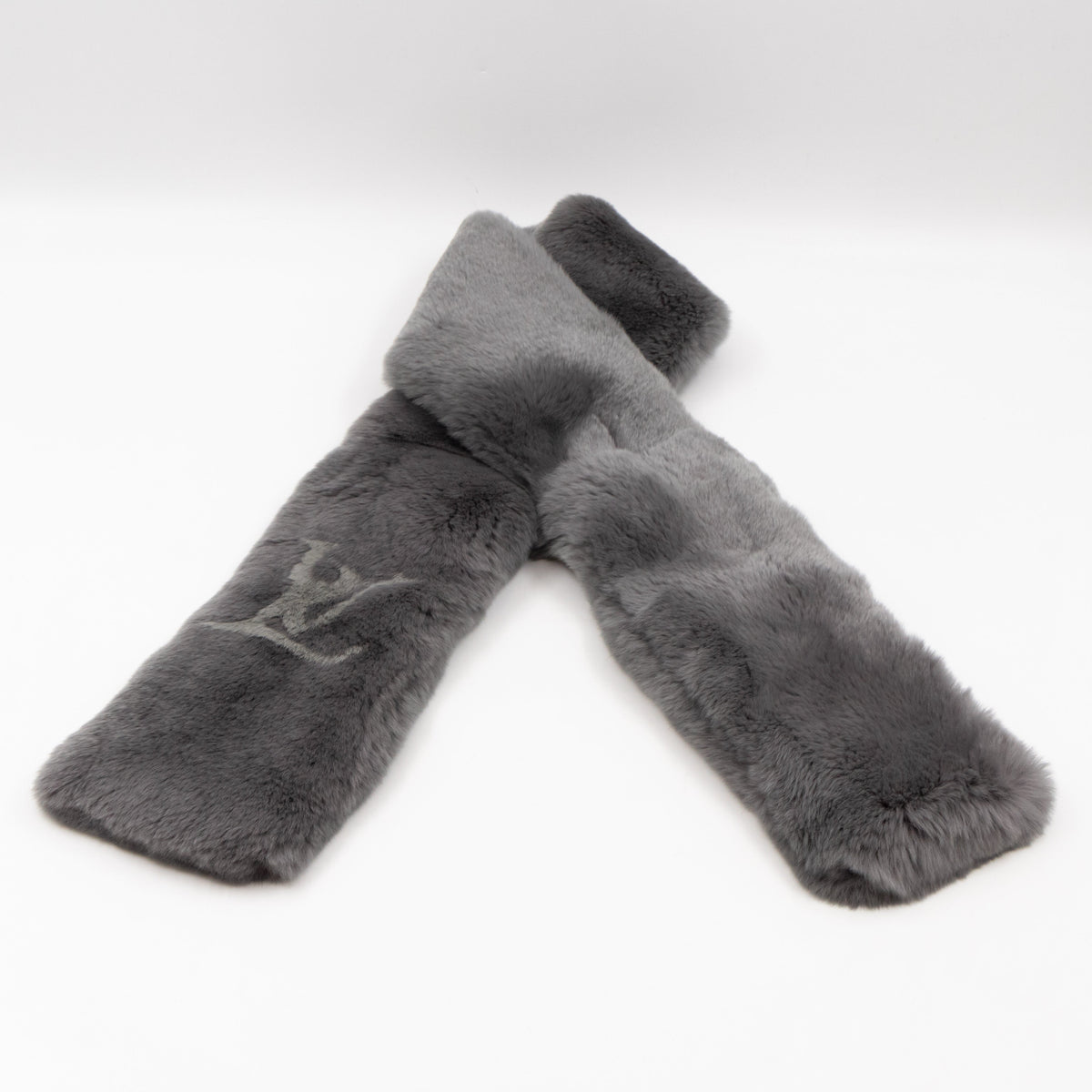 Louis-vuitton Rex Rabbit Grey Scarf Muffler