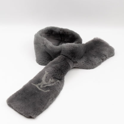 Louis-vuitton Rex Rabbit Grey Scarf Muffler