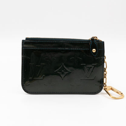 Key Pouch Dark Green Vernis
