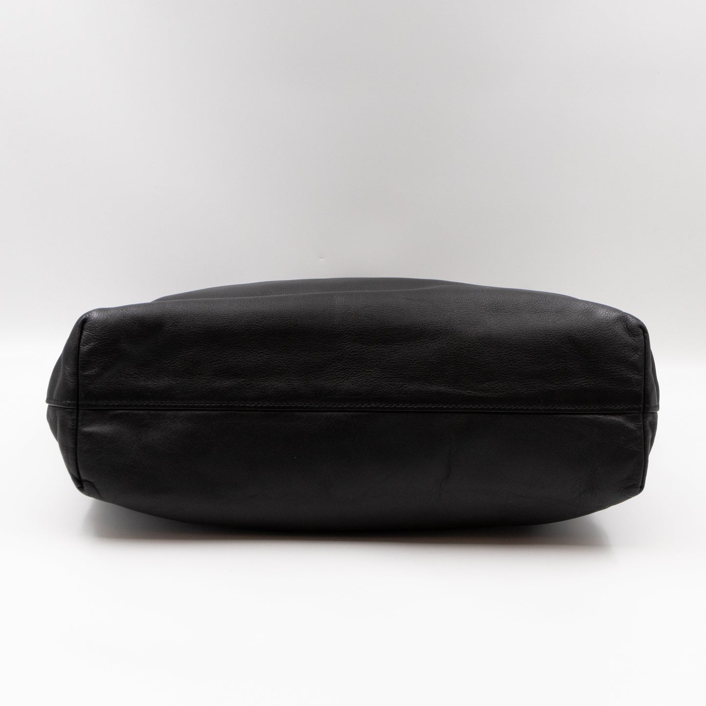 Shopping Tote Black Leather