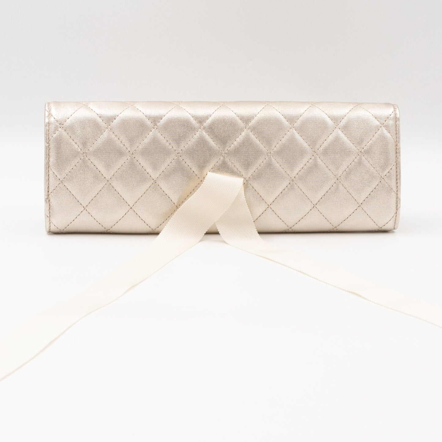 2.55 Jewelry Case Clutch Silver