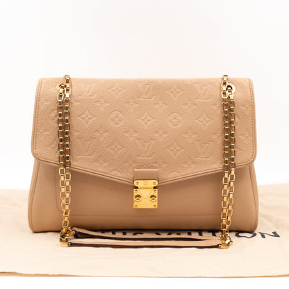 Saint Germain MM Monogram Empreinte Beige