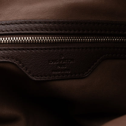 Louis-vuitton Antheia Ixia PM Brown Suede Leather