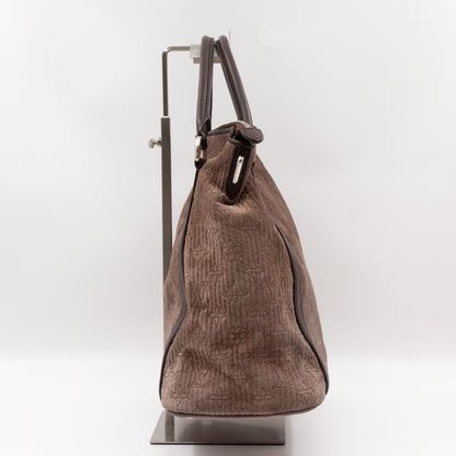 Louis-vuitton Antheia Ixia PM Brown Suede Leather