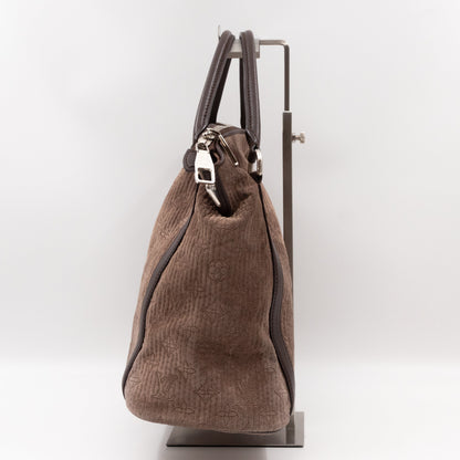 Louis-vuitton Antheia Ixia PM Brown Suede Leather