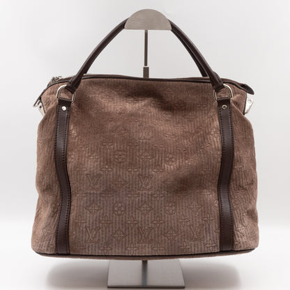 Louis-vuitton Antheia Ixia PM Brown Suede Leather