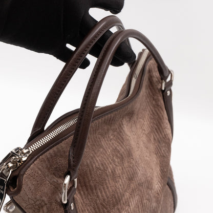 Louis-vuitton Antheia Ixia PM Brown Suede Leather