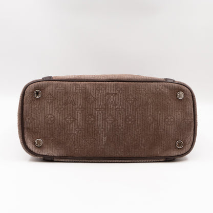Louis-vuitton Antheia Ixia PM Brown Suede Leather
