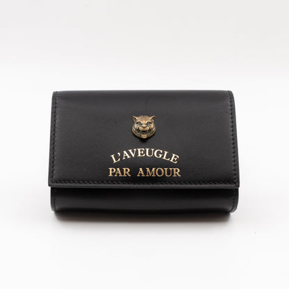 Animalier L'Aveugle Par Amour Mini Crossbody Bag Black Leather