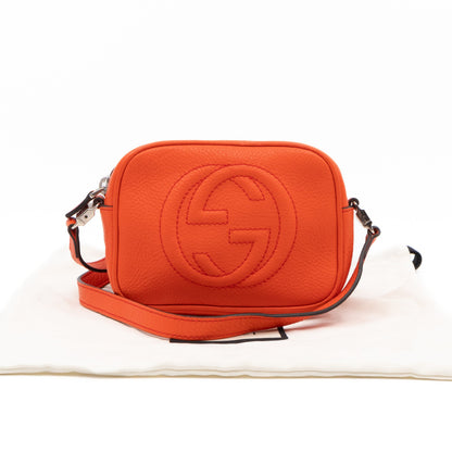 Kid's Disco Soho Mini Orange Leather