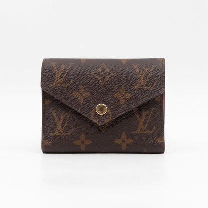 Victorine Wallet Monogram Fuchsia