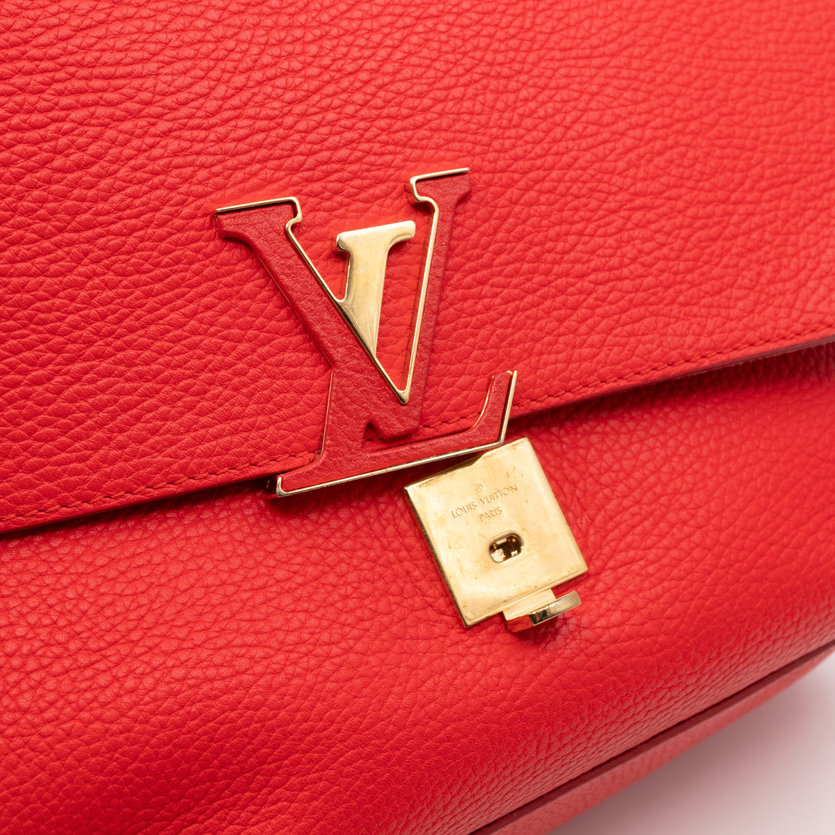 Louis-vuitton Volta Bag Red Taurillon Leather