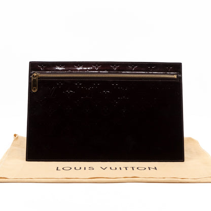 Louis-vuitton Pershing GM Rouge Fauviste Vernis Leather