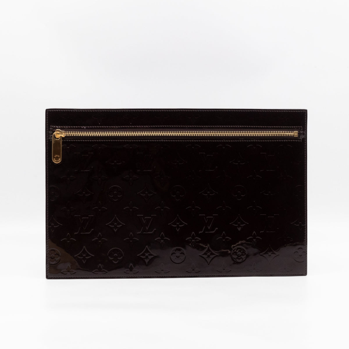 Louis-vuitton Pershing GM Rouge Fauviste Vernis Leather