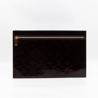 Louis-vuitton Pershing GM Rouge Fauviste Vernis Leather