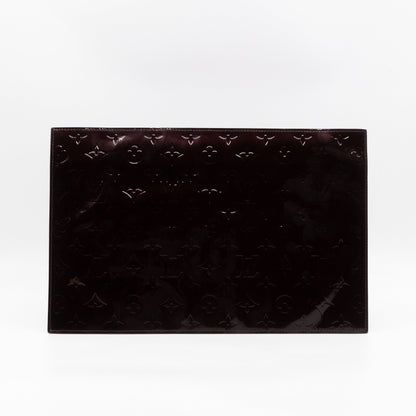 Louis-vuitton Pershing GM Rouge Fauviste Vernis Leather