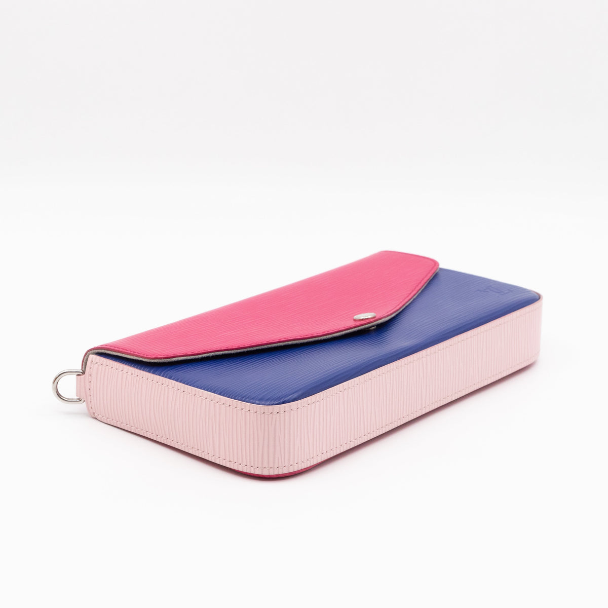 Louis-vuitton Pochette Felicie Pink & Blue Epi Leather