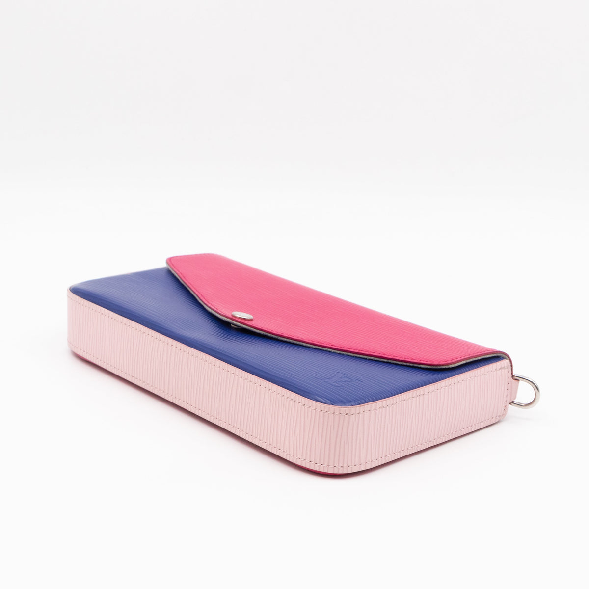 Louis-vuitton Pochette Felicie Pink & Blue Epi Leather