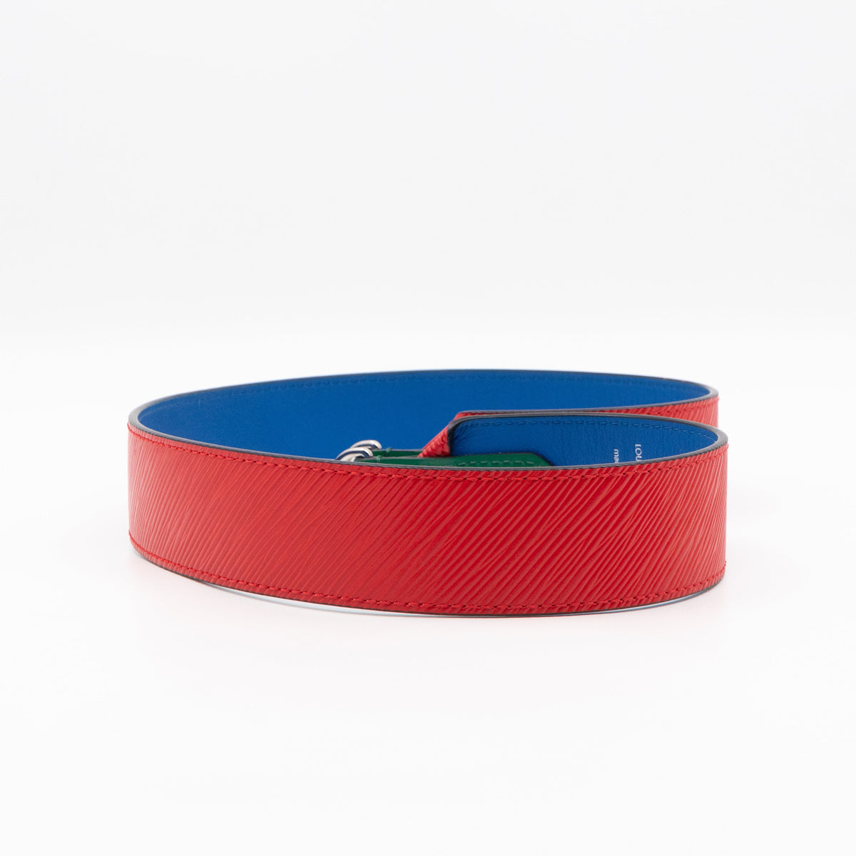 Wide Bandoulière Shoulder Strap Red Epi Blue Green Leather