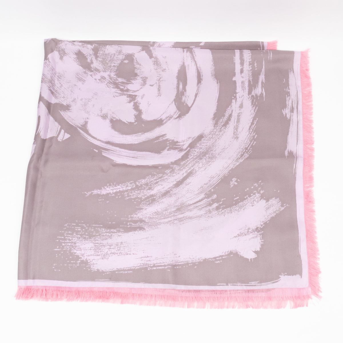 Arty Flower Square Silk 90 Light Pink
