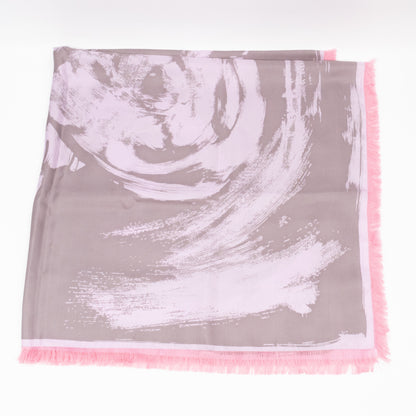 Arty Flower Square Silk 90 Light Pink