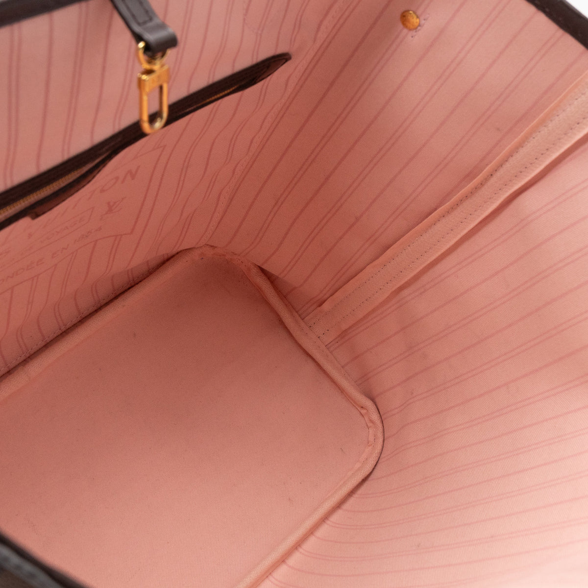 Louis-vuitton Neverfull MM Damier Ebene Rose Ballerine