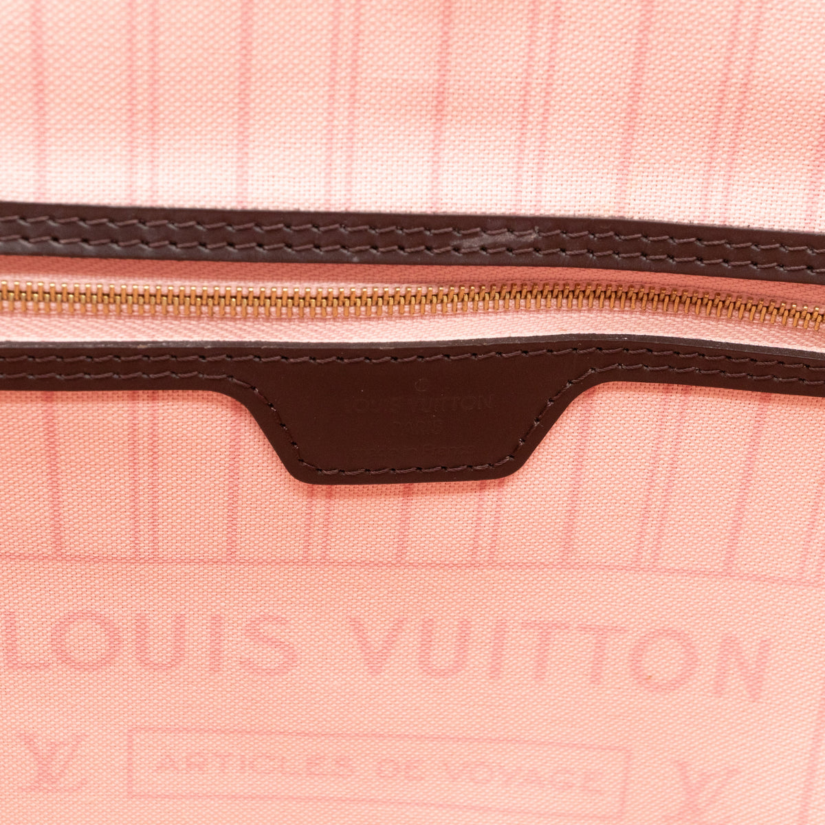 Louis-vuitton Neverfull MM Damier Ebene Rose Ballerine