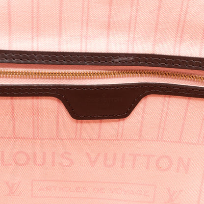 Louis-vuitton Neverfull MM Damier Ebene Rose Ballerine