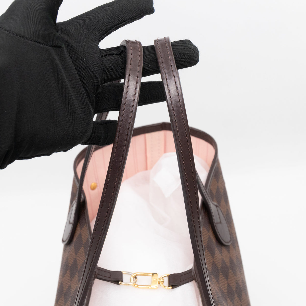 Louis-vuitton Neverfull MM Damier Ebene Rose Ballerine