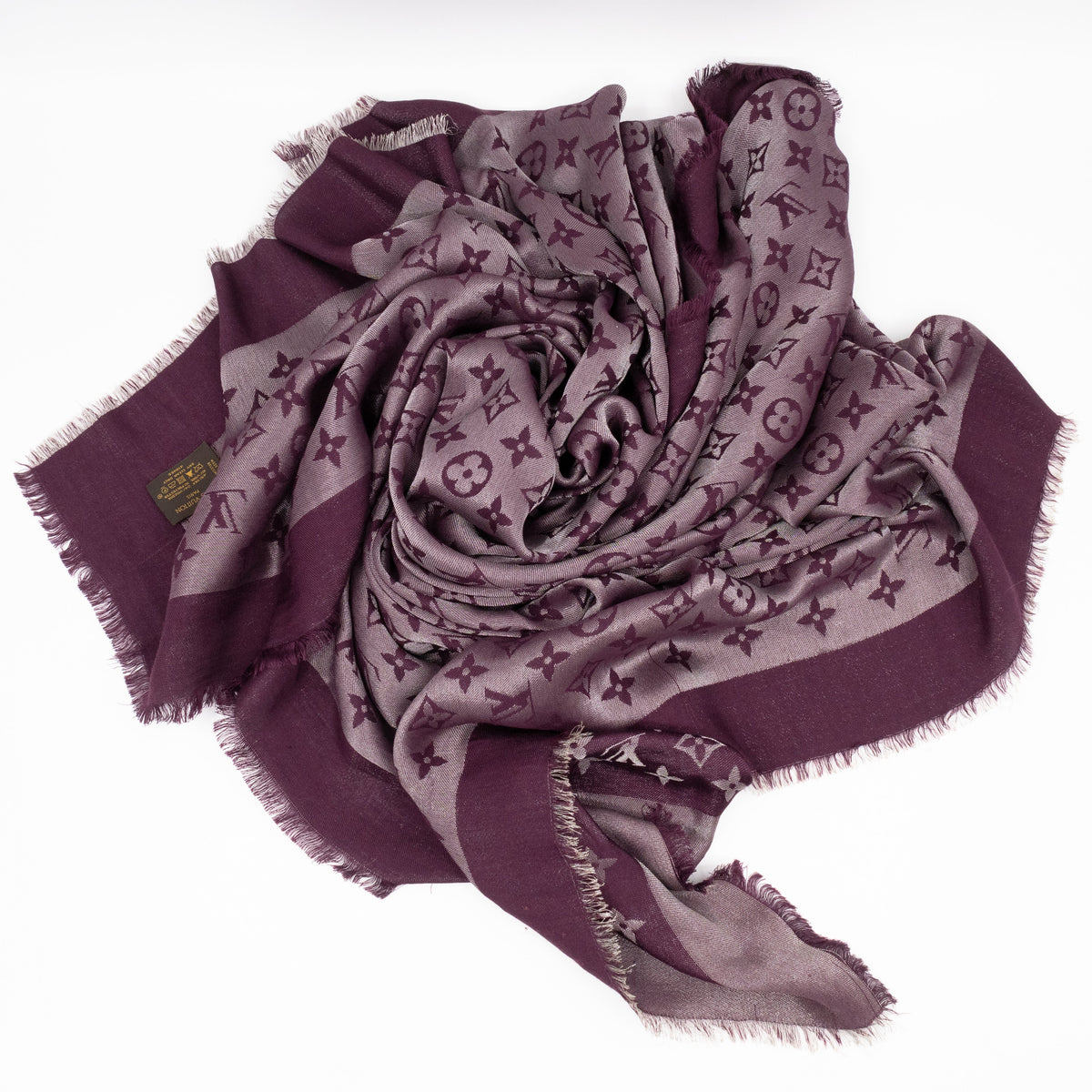 Monogram Shine Shawl Amarante