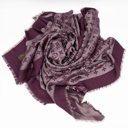 Monogram Shine Shawl Amarante