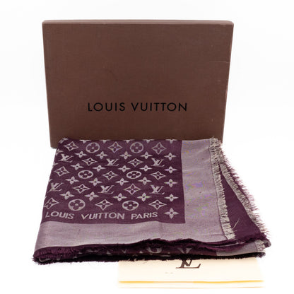 Monogram Shine Shawl Amarante