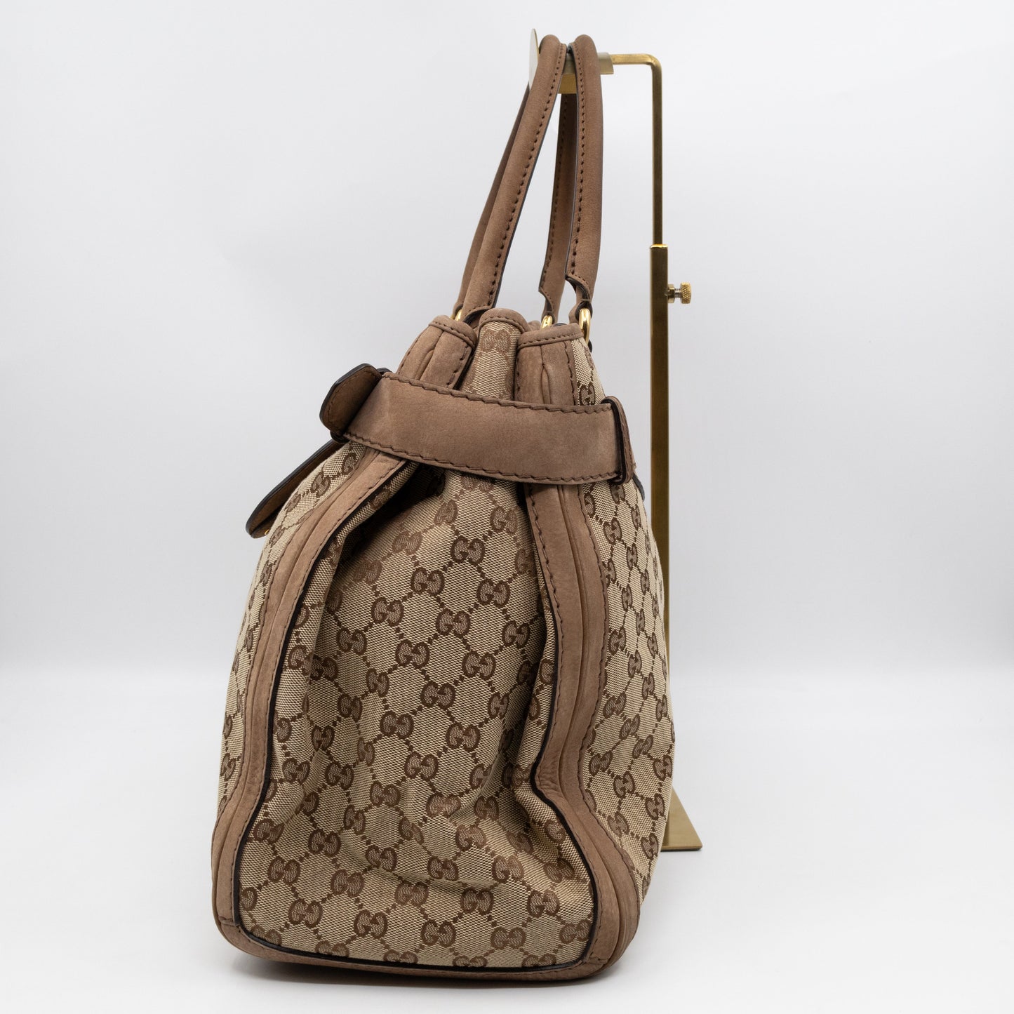 Large GG Running Bag Brown GG Supreme Canvas