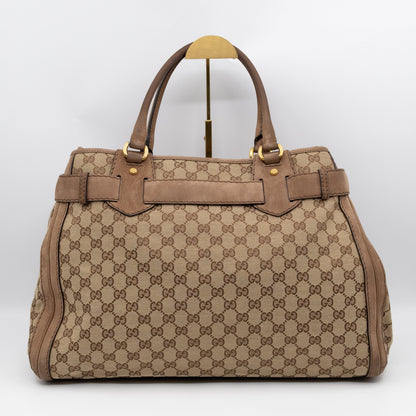 Large GG Running Bag Brown GG Supreme Canvas