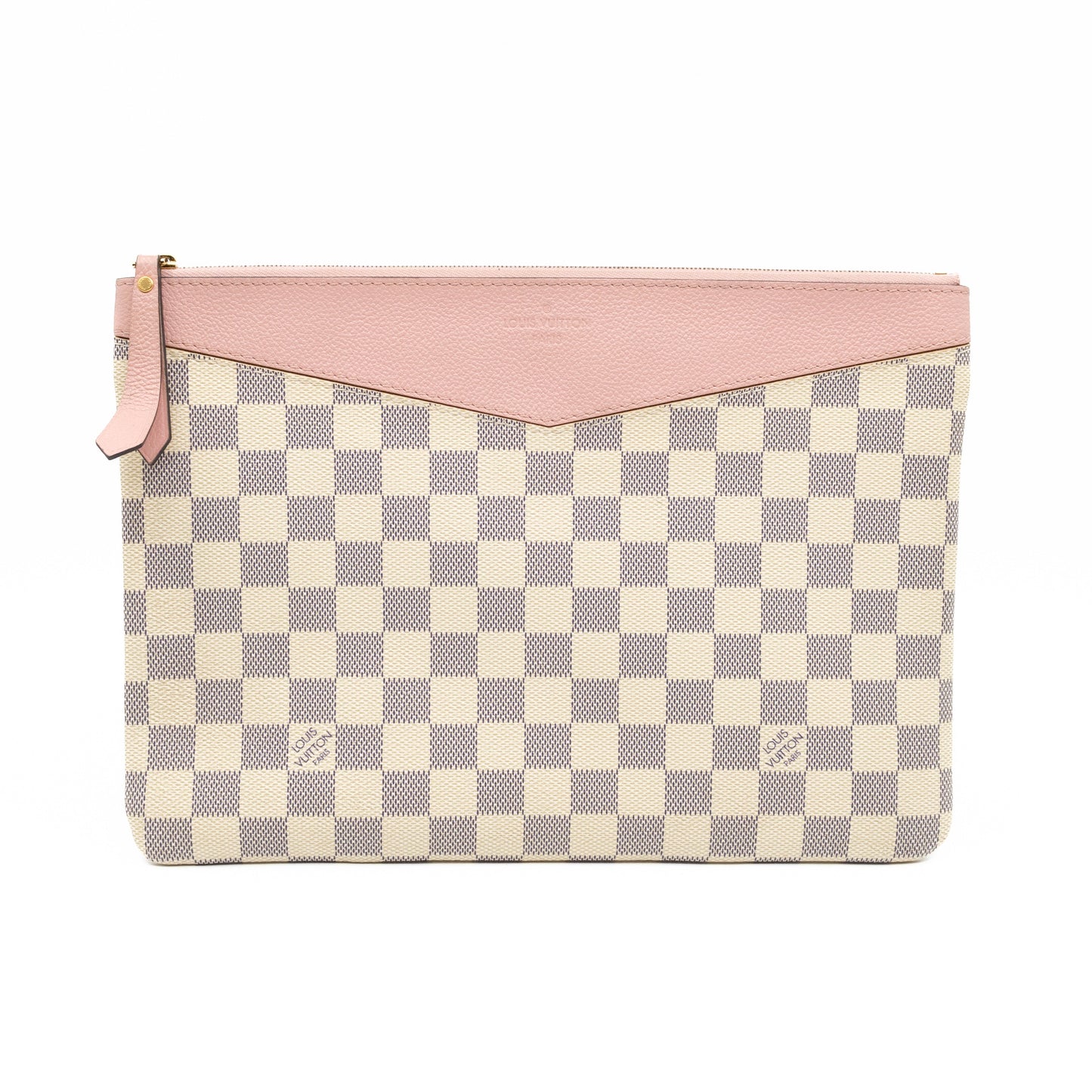 Louis-vuitton Daily Pouch Damier Azur Rose Poudre