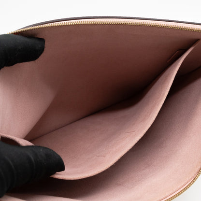 Louis-vuitton Daily Pouch Damier Azur Rose Poudre