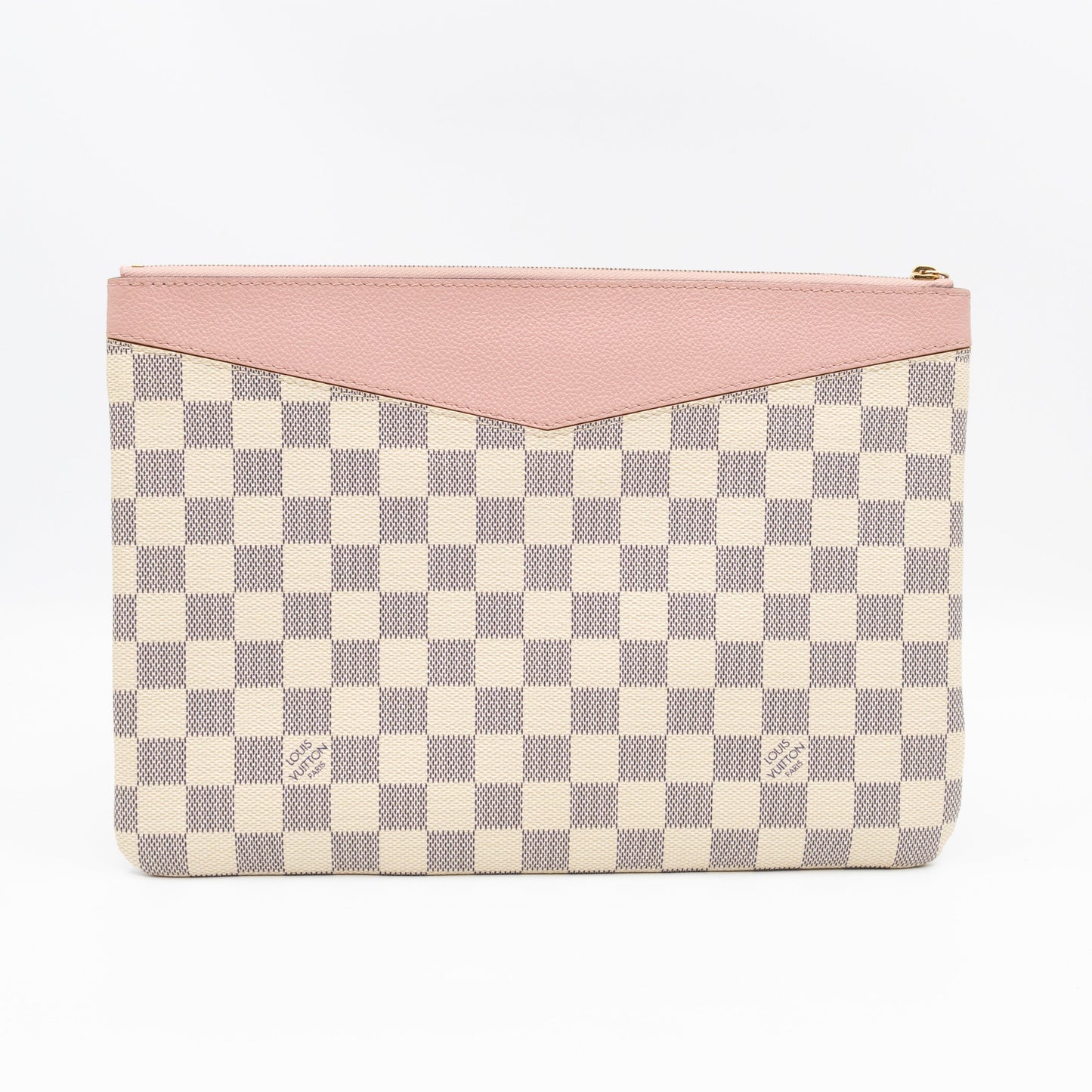 Louis-vuitton Daily Pouch Damier Azur Rose Poudre