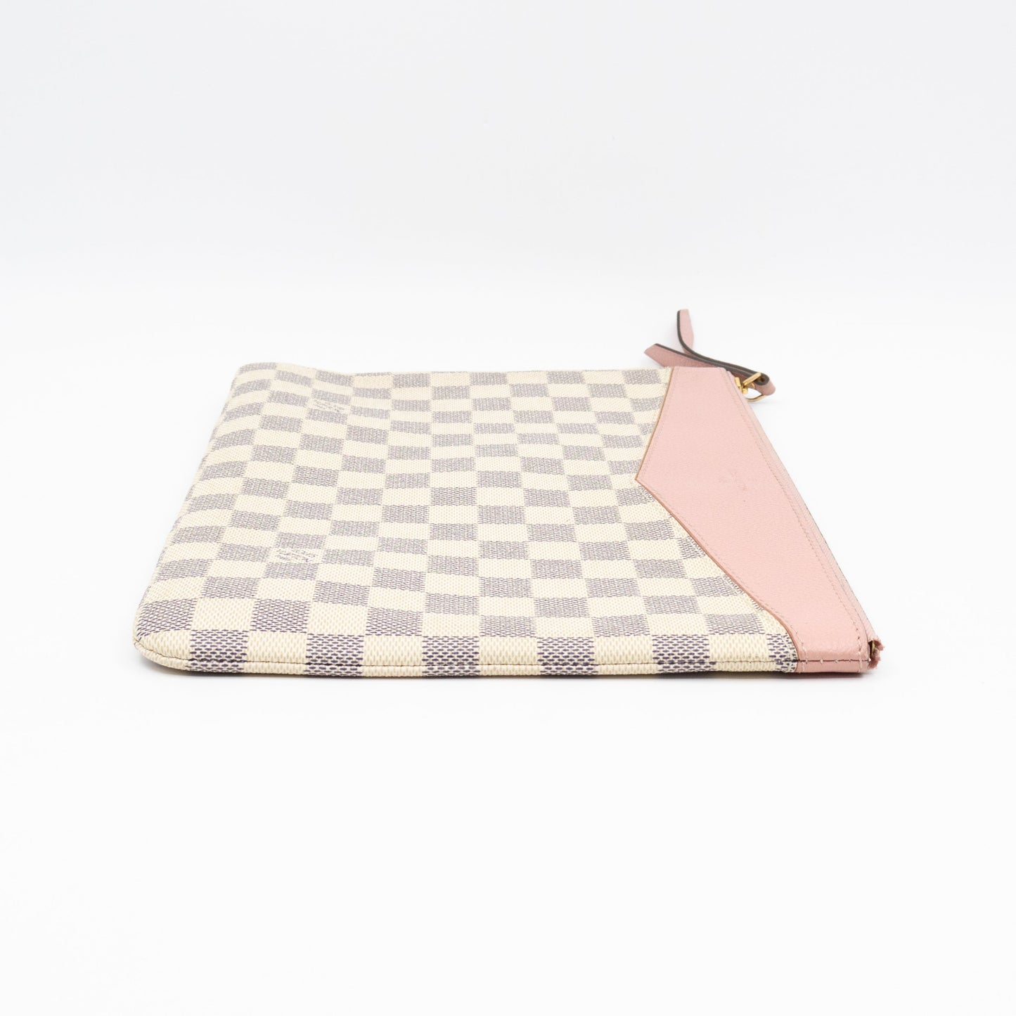 Louis-vuitton Daily Pouch Damier Azur Rose Poudre