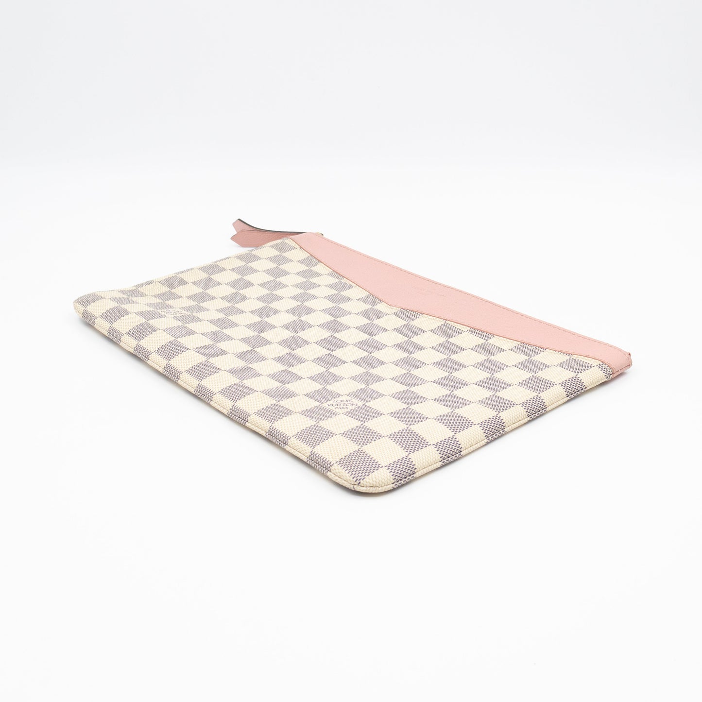 Louis-vuitton Daily Pouch Damier Azur Rose Poudre