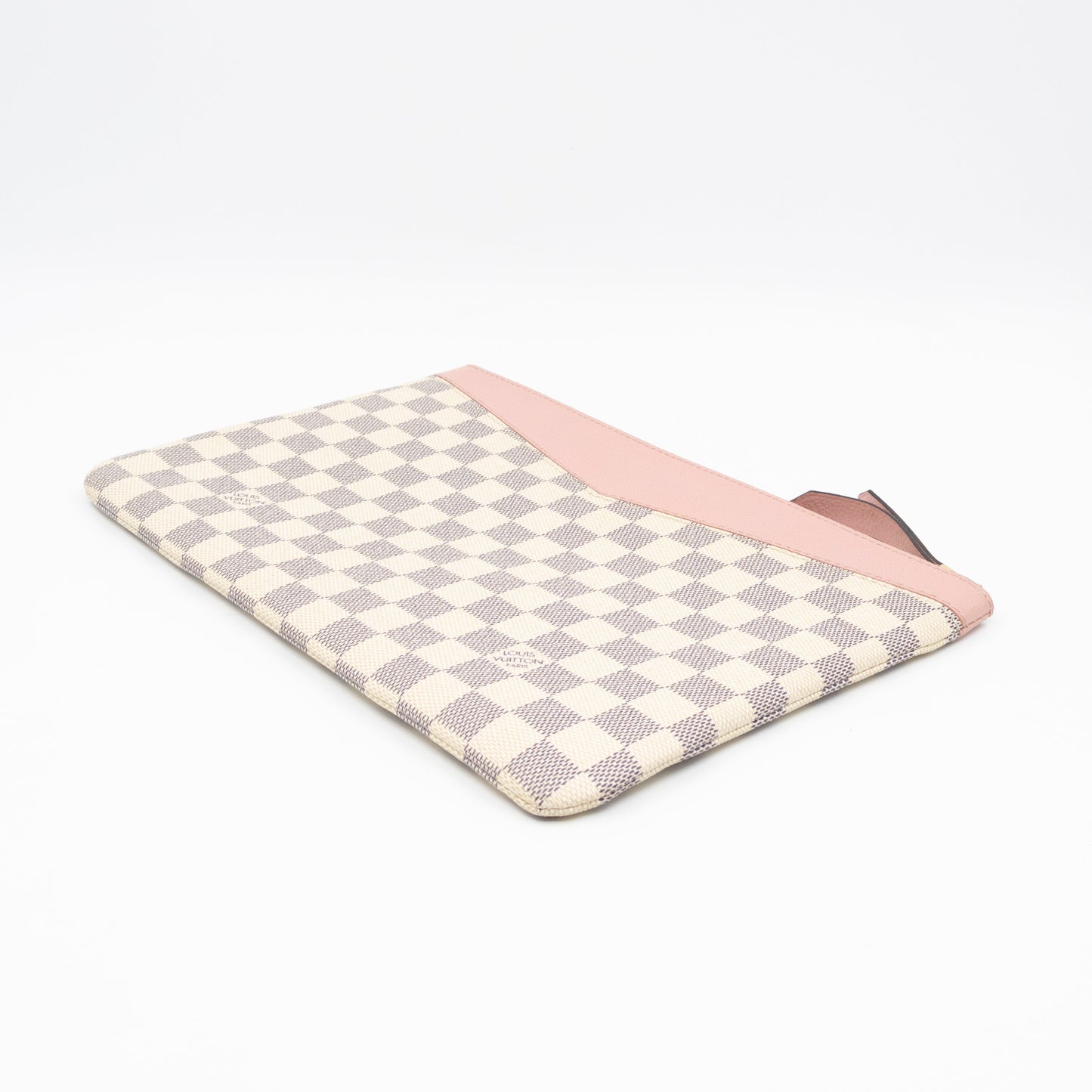 Louis-vuitton Daily Pouch Damier Azur Rose Poudre