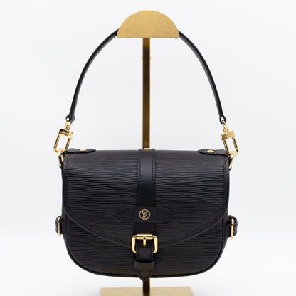 Saumur BB Black Epi Leather