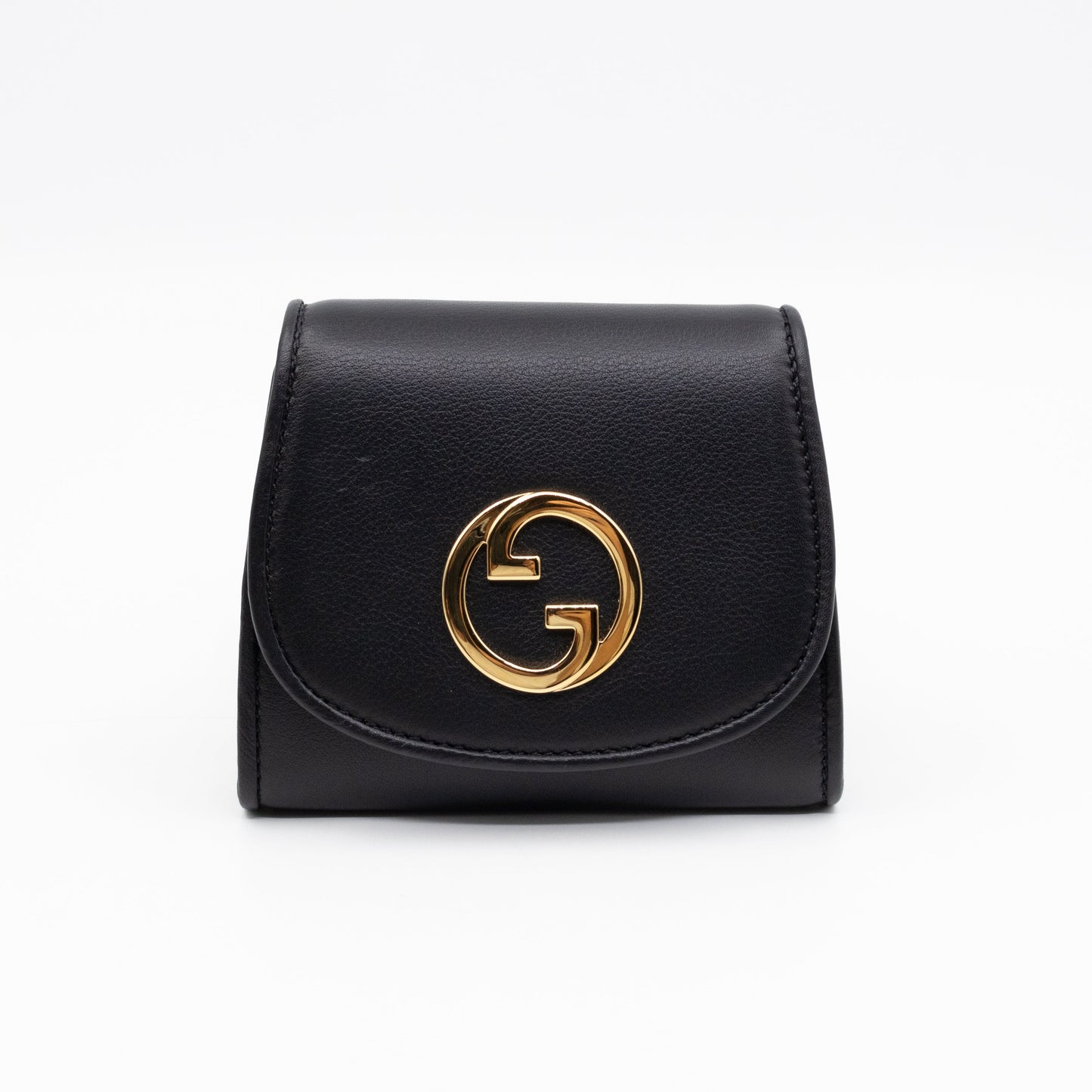 Blondie Medium Chain Wallet Bag Black Leather
